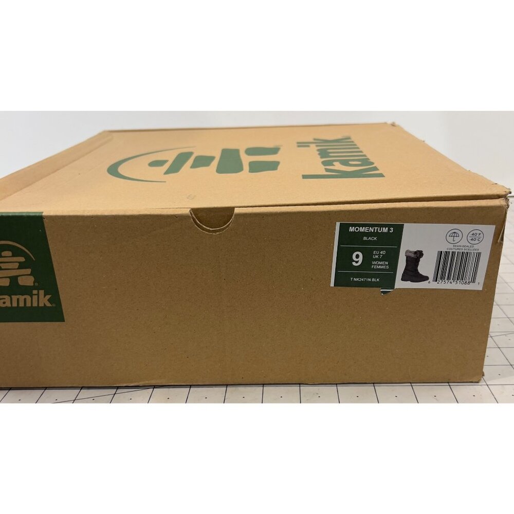 Kamik Women's Momentum 3 Waterproof Winter Boot Black Size 9 New~~~ - Picture 9 of 10